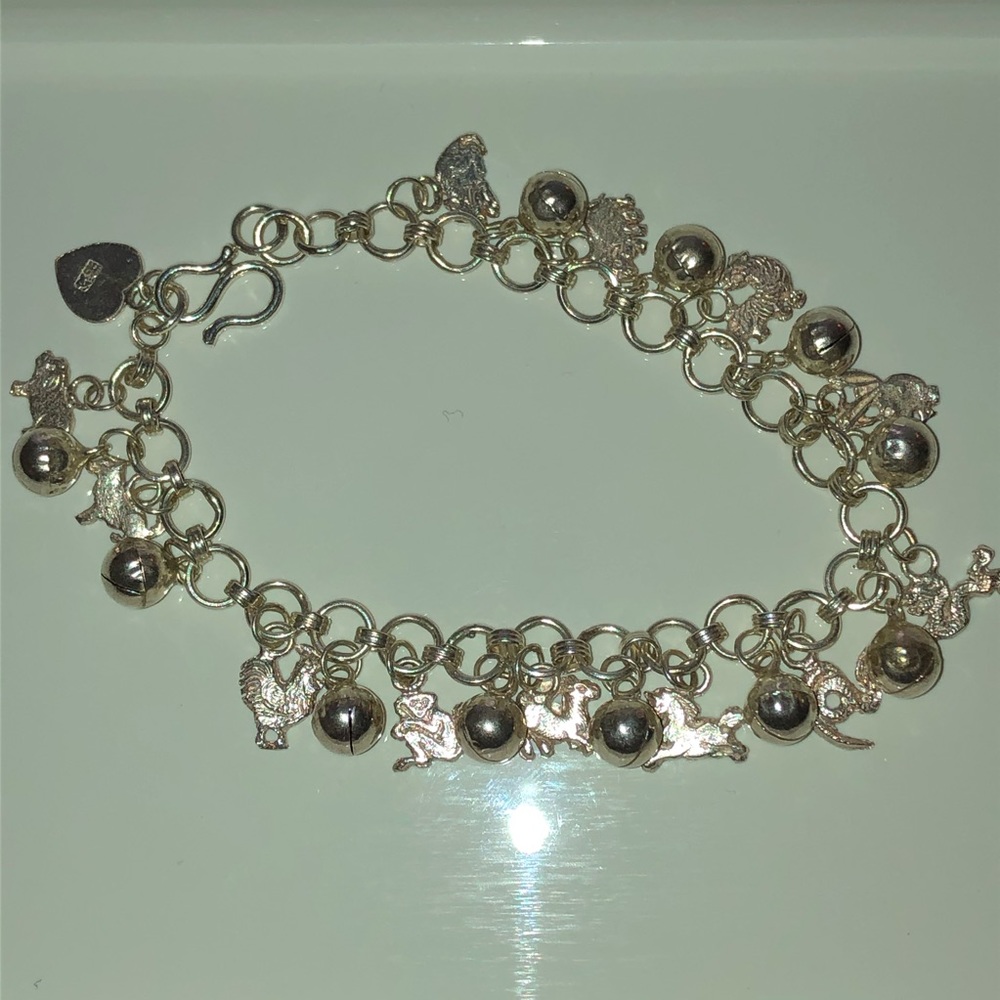 Sterling Silver Bracelet with Bells